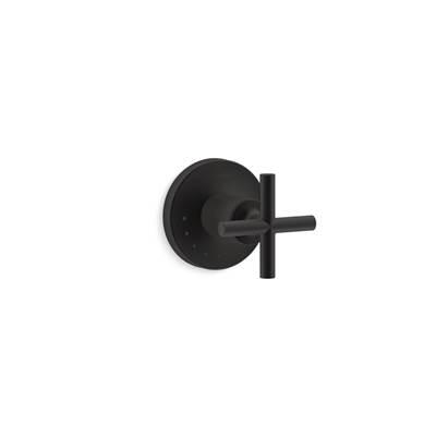 Kohler Purist MasterShower volume control valve trim with cross handle - Matte Black by Kohler