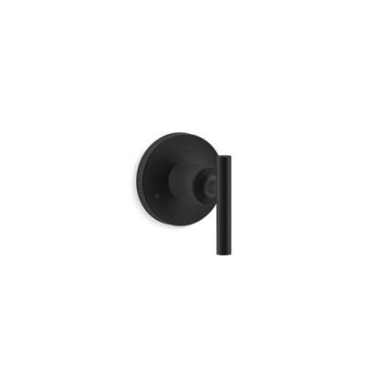 Kohler Purist MasterShower transfer valve trim with lever handle - Matte Black by Kohler