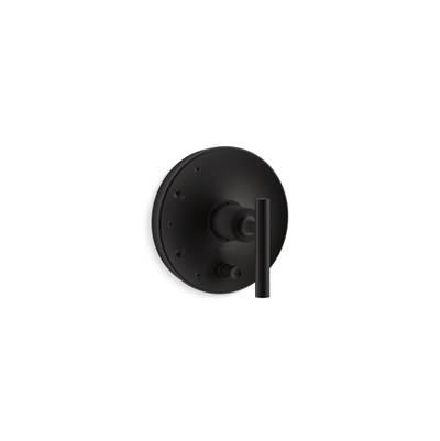 Kohler Purist Rite-Temp valve trim with push-button diverter and lever handle - Matte Black by Kohler