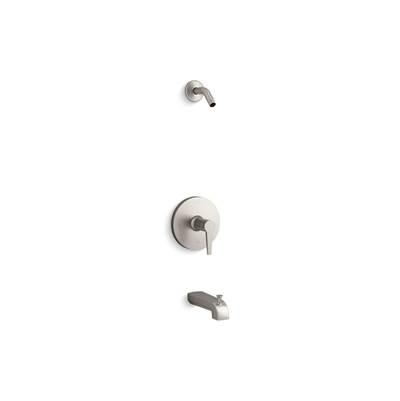 Kohler Pitch Rite-Temp bath and shower trim kit, without showerhead - Vibrant Brushed Nickel by Kohler