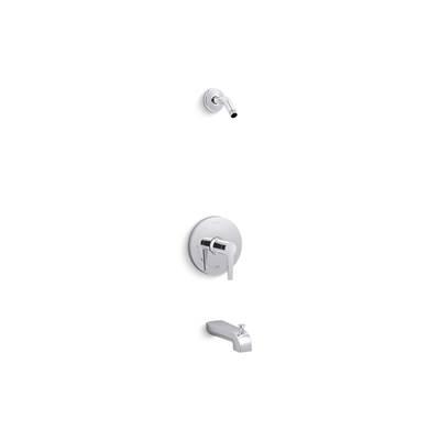 Kohler Pitch Rite-Temp bath and shower trim kit, without showerhead - Polished Chrome by Kohler