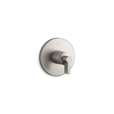 Kohler Components MasterShower temperature control valve trim with Lever handle - Vibrant Brushed Nickel by Kohler