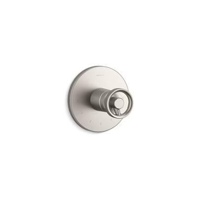 Kohler Components MasterShower temperature control valve trim with Industrial handle - Vibrant Brushed Nickel by Kohler