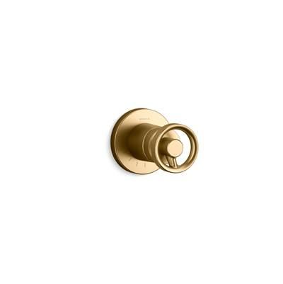 Kohler Components MasterShower volume control valve trim with Industrial handle - Vibrant Brushed Moderne Brass by Kohler