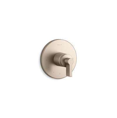 Kohler Components MasterShower temperature control valve trim with Lever handle - Vibrant Brushed Bronze by Kohler