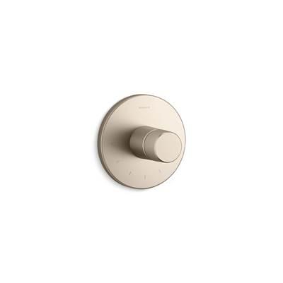Kohler Components MasterShower temperature control valve trim with Oyl handle - Vibrant Brushed Bronze by Kohler