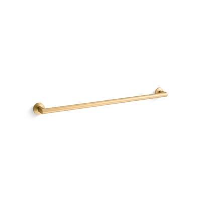 Kohler Components 30'' towel bar - Vibrant Brushed Moderne Brass by Kohler
