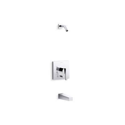 Kohler Honesty Rite-Temp bath and shower trim kit with push-button diverter, without showerhead - Polished Chrome by Kohler