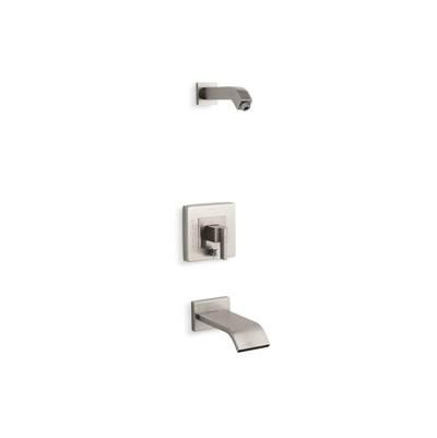 Kohler Loure Rite-Temp bath and shower trim kit with push-button diverter, without showerhead - Vibrant Brushed Nickel by Kohler