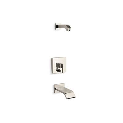 Kohler Loure Rite-Temp bath and shower trim kit with push-button diverter, without showerhead - Vibrant Polished Nickel
