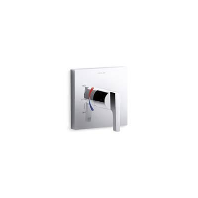 Kohler Honesty Rite-Temp valve trim with red/blue indexing - Polished Chrome by Kohler