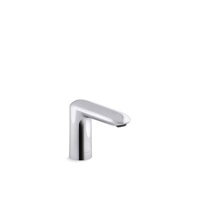 Kohler Kumin Touchless faucet with Kinesis sensor technology and temperature mixer, AC-powered - Polished Chrome