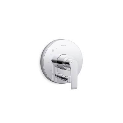 Avid Rite-Temp valve trim with push-button diverter - Polished Chrome by Kohler