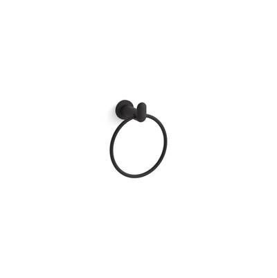 Kohler KuminE towel ring - Matte Black by Kohler