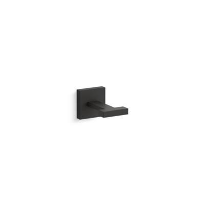 Kohler Square Robe hook - Matte Black by Kohler