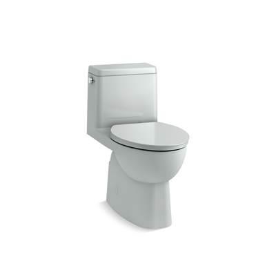 Reach One-piece compact elongated toilet with skirted trapway, 1.28 gpf