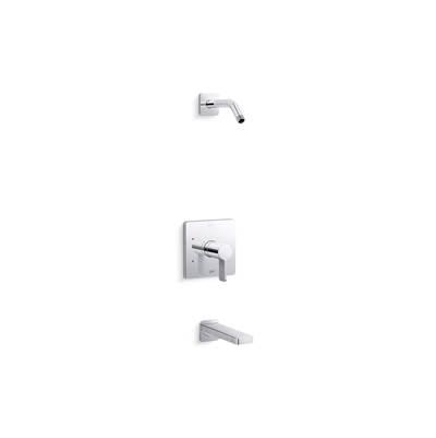 Kohler Parallel Rite-Temp bath and shower trim kit, without showerhead - Polished Chrome by Kohler