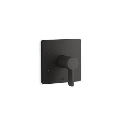 Kohler Parallel Rite-Temp shower valve trim - Matte Black by Kohler