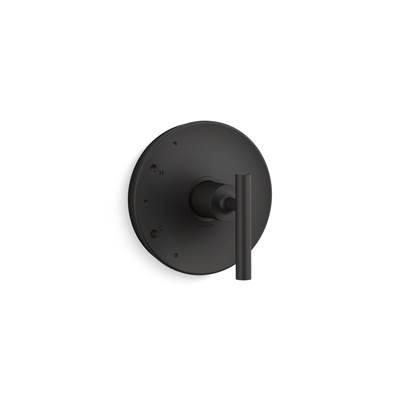 Kohler Purist Rite-Temp valve trim with lever handle - Matte Black by Kohler