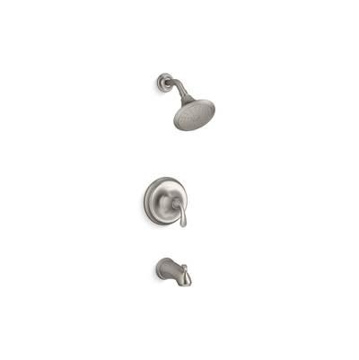 Kohler Fort1/2 Rite-Temp bath and shower trim kit, 1.75 gpm, slip-fit spout - Vibrant Brushed Nickel by Kohler