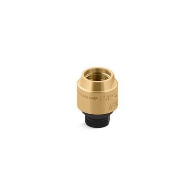 Kohler PersonaE Vacuum breaker, 1/2'' x 1/2'' - Vibrant Brushed Moderne Brass by Kohler
