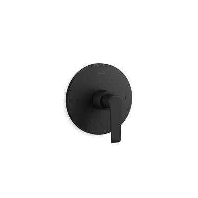 Avid MasterShower temperature control valve trim - Matte Black by Kohler