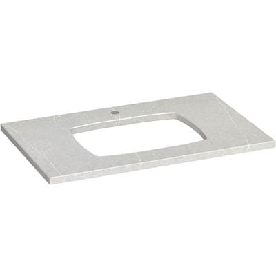 Kohler Silestone Quartz 37-in Vanity Top with Carillon Rectangle Cutout