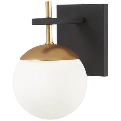 George Kovacs 1 Light Wall Mount - Weathered Black Autumn Gold by George Kovacs