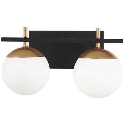 George Kovacs 2 Light Bath - Weathered Black Autumn Gold by George Kovacs