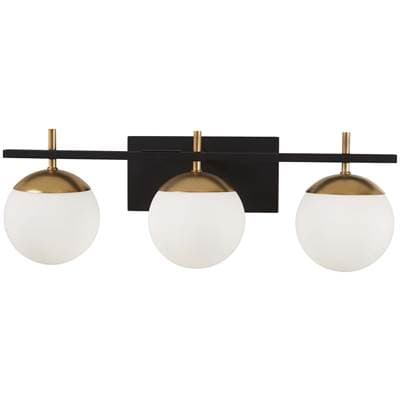 George Kovacs 3 Light Bath - Weathered Black Autumn Gold by George Kovacs