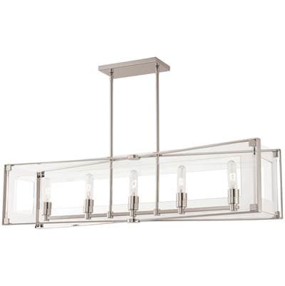 George Kovacs 5 Light Island Light - Polished Nickel by George Kovacs