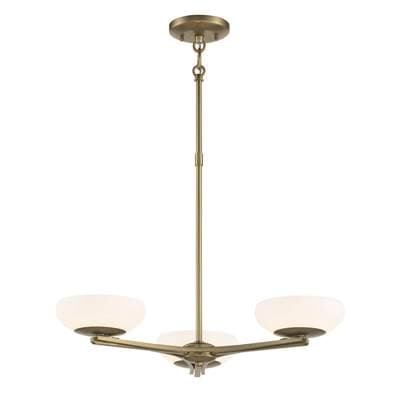 George Kovacs 3 Light Chandelier Led - Soft Rass by George Kovacs