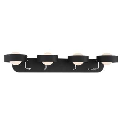 George Kovacs 4 Light Bath - Sand Coal Polished Nickel by George Kovacs