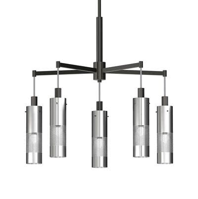 George Kovacs 5 Light Chandelier - Coal Brushed Nickel by George Kovacs
