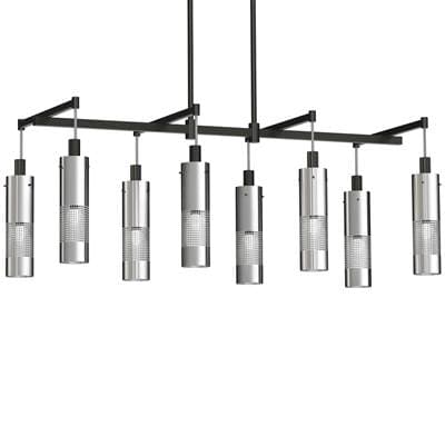 George Kovacs 8 Light Island - Coal Brushed Nickel by George Kovacs