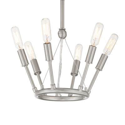 George Kovacs 6 Light Semi Flush - Brushed Nickel by George Kovacs
