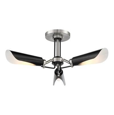 3 Light Semi Flush by George Kovacs