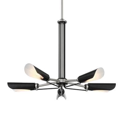George Kovacs 5 Light Chandelier - Coal Brushed Nickel