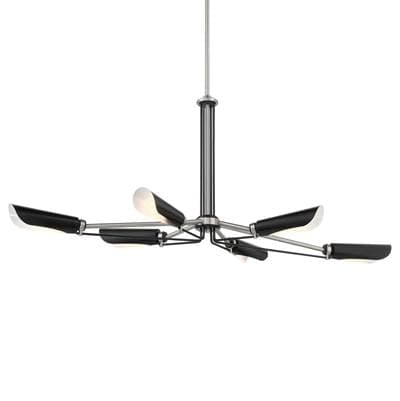 George Kovacs 6 Light Island - Coal Brushed Nickel by George Kovacs