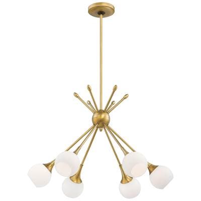 George Kovacs 6 Light Chandelier - Honey Gold by George Kovacs