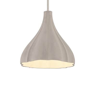 George Kovacs 1 Light Cemet Pendant - Burnished Nickel by George Kovacs