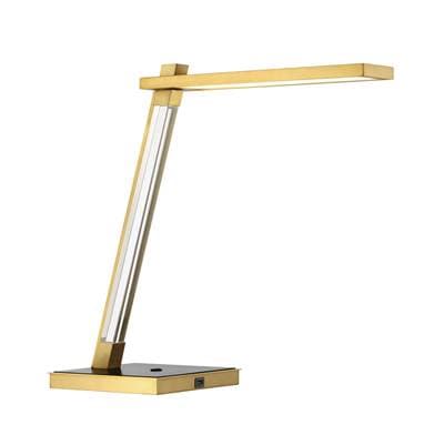 George Kovacs 18W Led Table Lamp 2023 - Soft Brass Coal by George Kovacs
