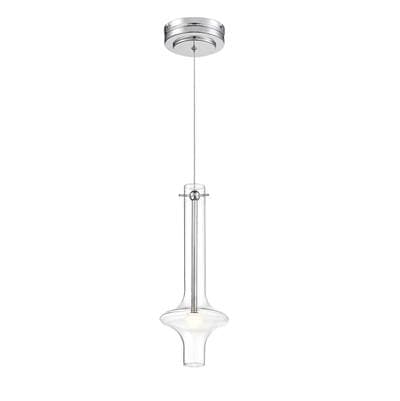 George Kovacs 1 Light Led Pendant - Chrome by George Kovacs
