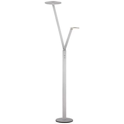George Kovacs 2 Light Led Floor Lamp - Chiseled Nickel by George Kovacs