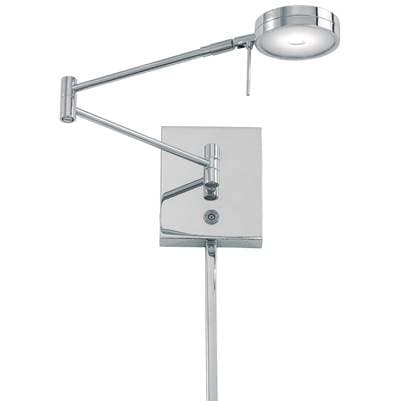 George Kovacs 1 Light Led Swing Arm Wall Lamp - Chrome by George Kovacs