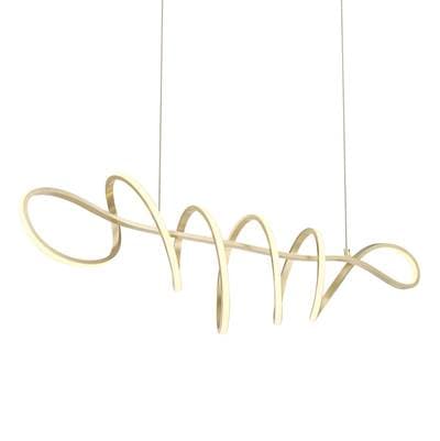 George Kovacs Astor By Robin Baron Soft Gold LED Island Light with Lucent Silicone Diffuser -...