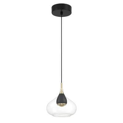 George Kovacs 1 Light Led Mini Pendant - Coal Brushed Gold by George Kovacs