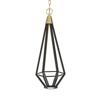 George Kovacs Modern Edge Soft Brass and Black with Lucent Silicone Diffuser - Soft Brass Coal by George Kovacs