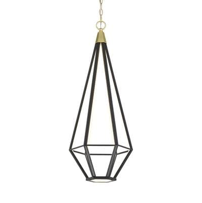 George Kovacs Modern Edge Soft Brass and Black with Lucent Silicone Diffuser - Soft Brass Coal