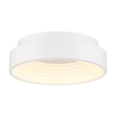 George Kovacs Conc 13'' White LED Flush Mount with Frosted Acrylic Diffuser by George Kovacs